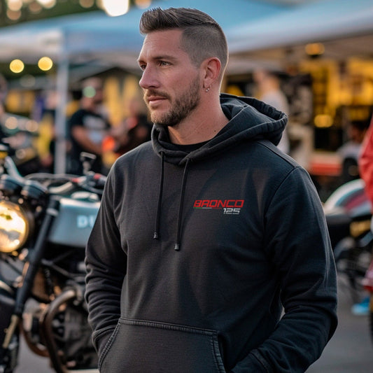Ducati Bronco 125 Inspired Hoodie - Motorcycle Sweatshirt for Riders