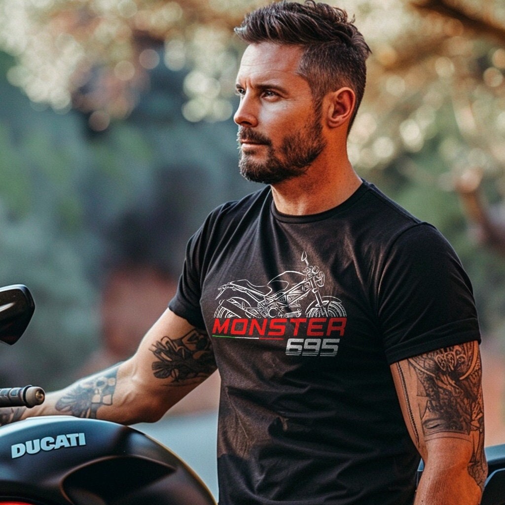 Ducati Monster 695 Inspired T-Shirt - Motorcycle Tee Shirt for Riders
