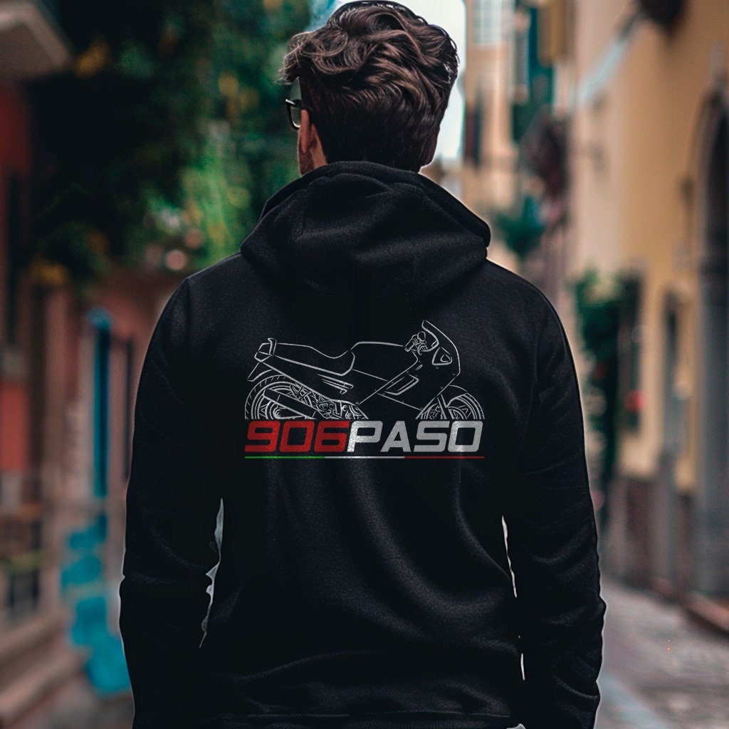 Ducati 906 Paso Inspired Hoodie - Motorcycle Sweatshirt for Riders