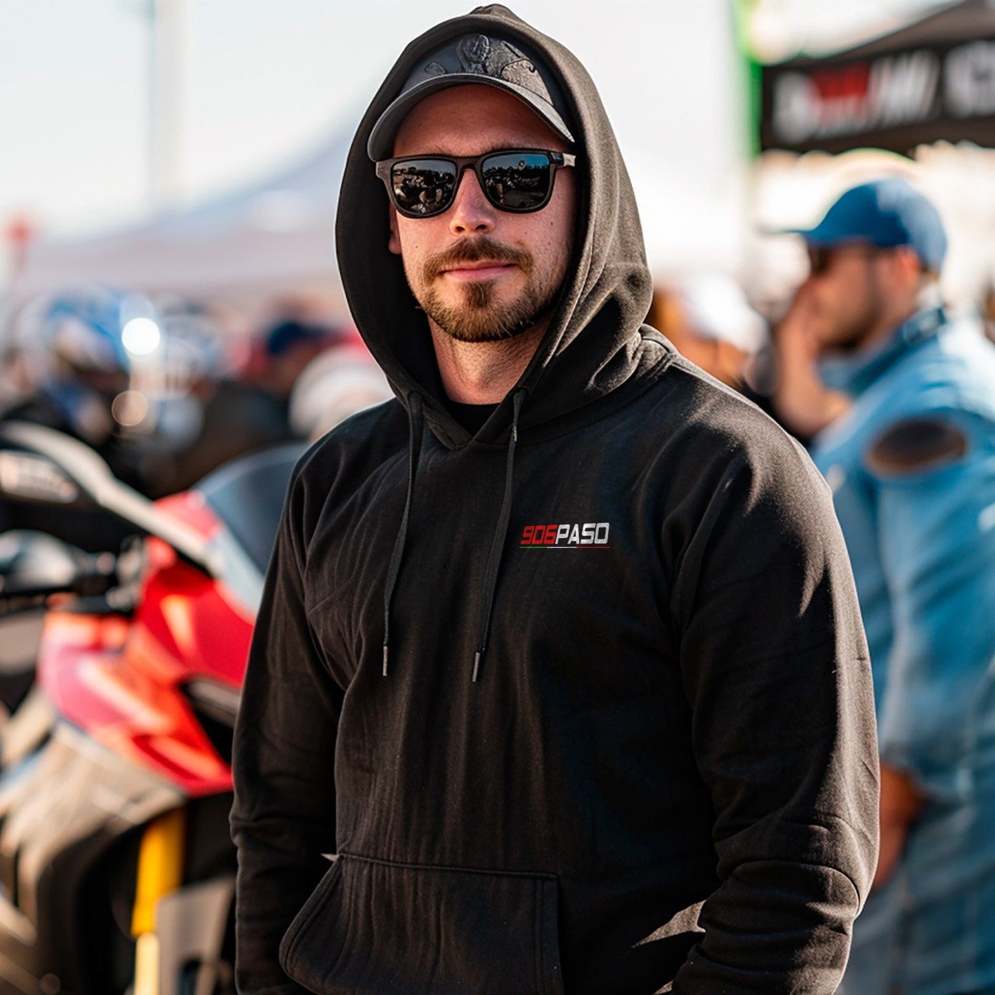 Ducati 906 Paso Inspired Hoodie - Motorcycle Sweatshirt for Riders