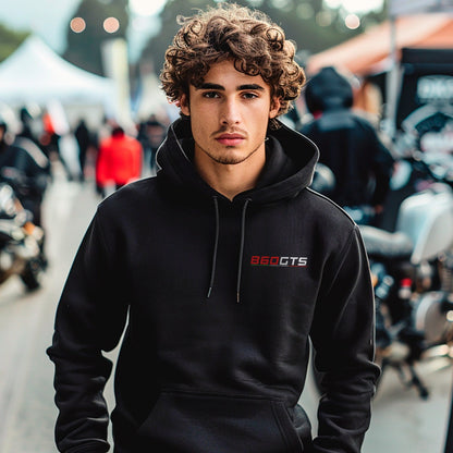 Ducati 860 GTS Inspired Hoodie - Motorcycle Sweatshirt for Riders