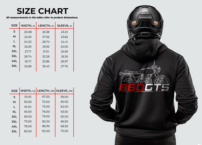 Ducati 860 GTS Inspired Hoodie - Motorcycle Sweatshirt for Riders