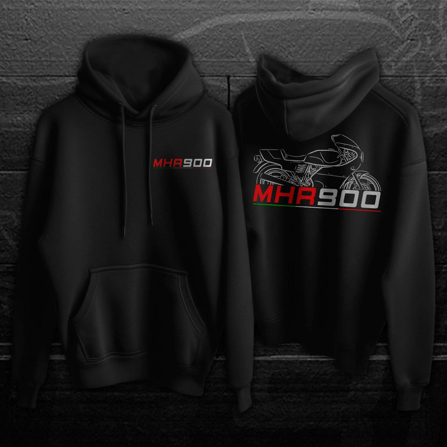 Ducati MHR 900 Inspired Hoodie - Motorcycle Sweatshirt for Riders
