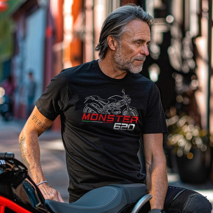 Ducati Monster 620 Inspired T-Shirt - Motorcycle Tee Shirt for Riders