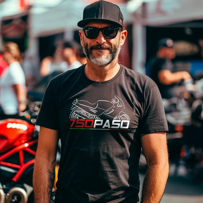 Ducati 750 Paso Inspired T-Shirt - Motorcycle Tee Shirt for Riders