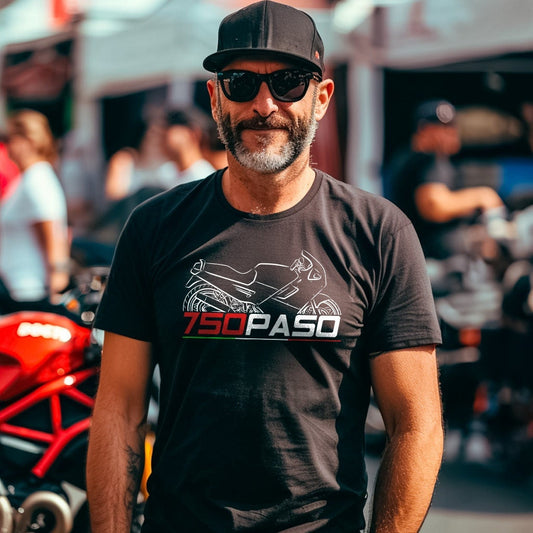 Ducati 750 Paso Inspired T-Shirt - Motorcycle Tee Shirt for Riders