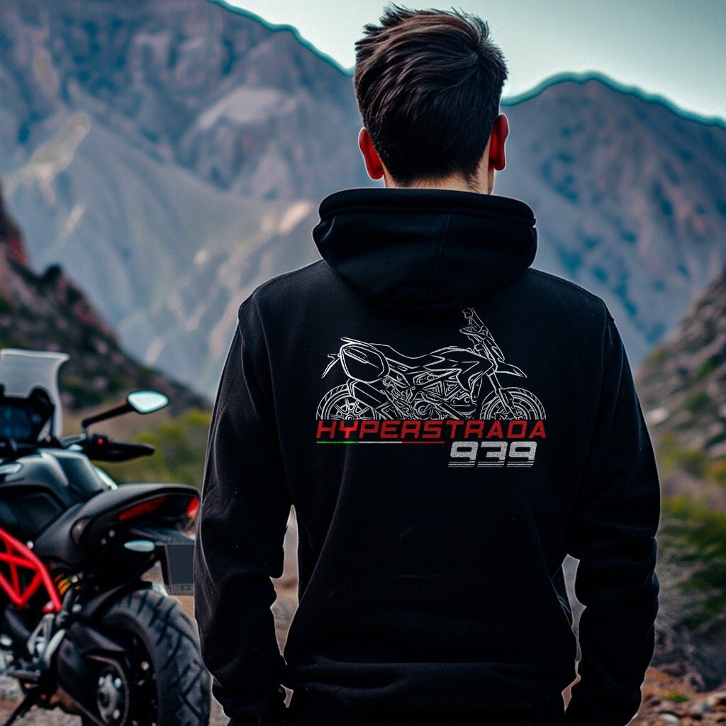 Ducati Hyperstrada 939 Inspired Hoodie - Motorcycle Sweatshirt for Riders