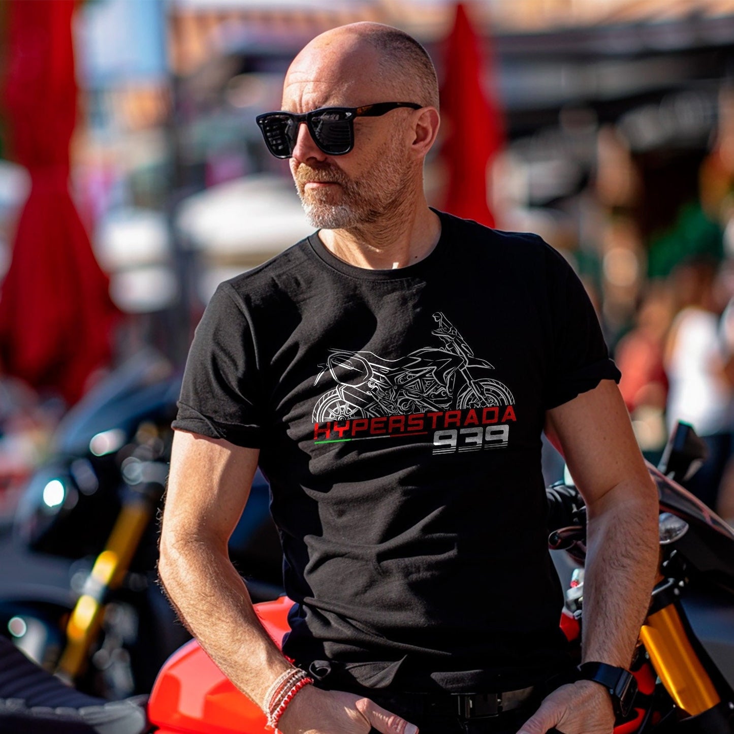 Ducati Hyperstrada 939 Inspired T-Shirt - Motorcycle Tee Shirt for Riders