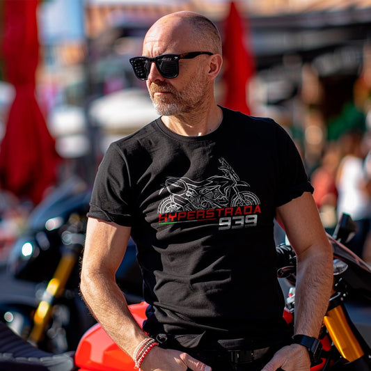 Ducati Hyperstrada 939 Inspired T-Shirt - Motorcycle Tee Shirt for Riders