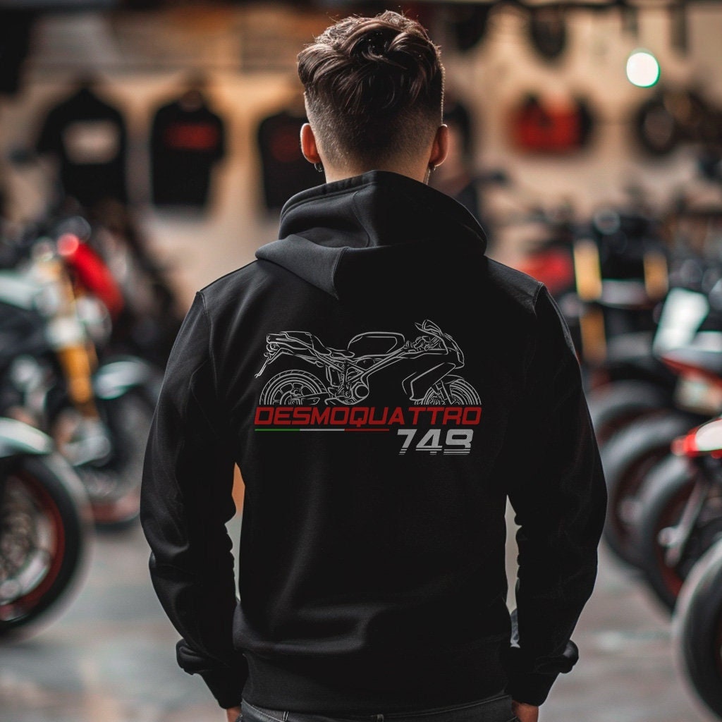 Ducati 749 Inspired Hoodie - Motorcycle Sweatshirt for Riders