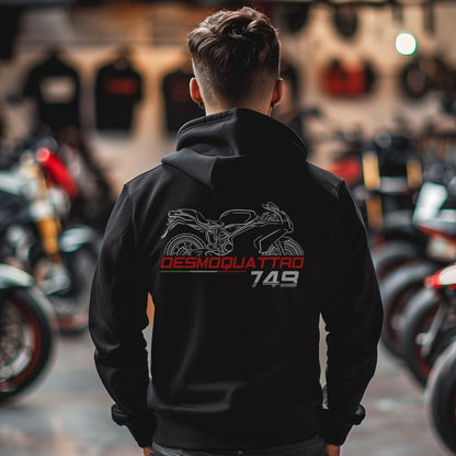Ducati 749 Inspired Hoodie - Motorcycle Sweatshirt for Riders