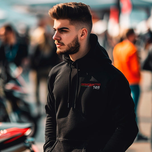 Ducati 749 Inspired Hoodie - Motorcycle Sweatshirt for Riders