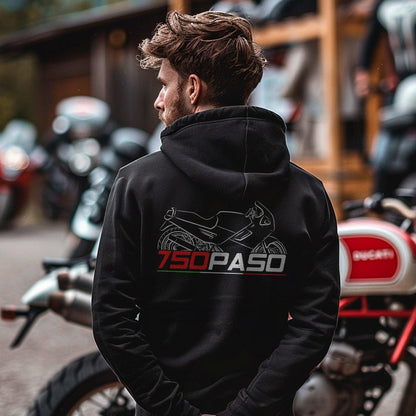 Ducati 750 Paso Inspired Hoodie - Motorcycle Sweatshirt for Riders