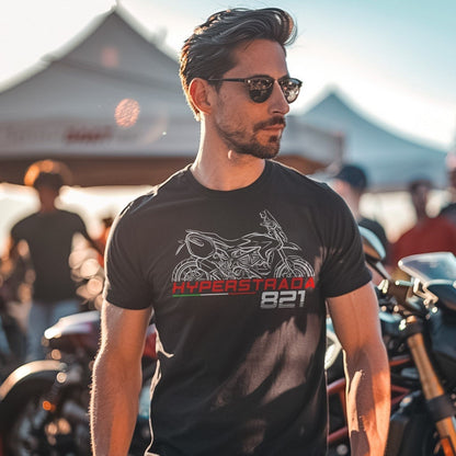 Ducati Hyperstrada 821 Inspired T-Shirt - Motorcycle Tee Shirt for Riders