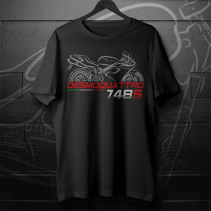 Ducati 748 S Inspired T-Shirt - Motorcycle Tee Shirt for Riders