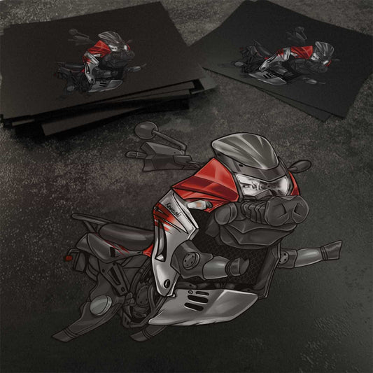 Kawasaki KLR650 2011-14 Inspired Stickers - Set of 3 Motorcycle Decals for Riders