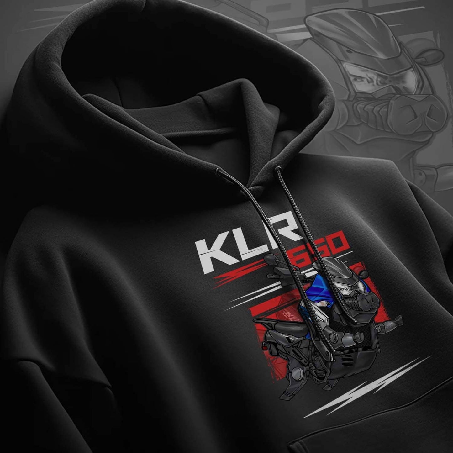 Kawasaki KLR650 2011-14 Inspired Hoodie - Motorcycle Sweatshirt for Riders