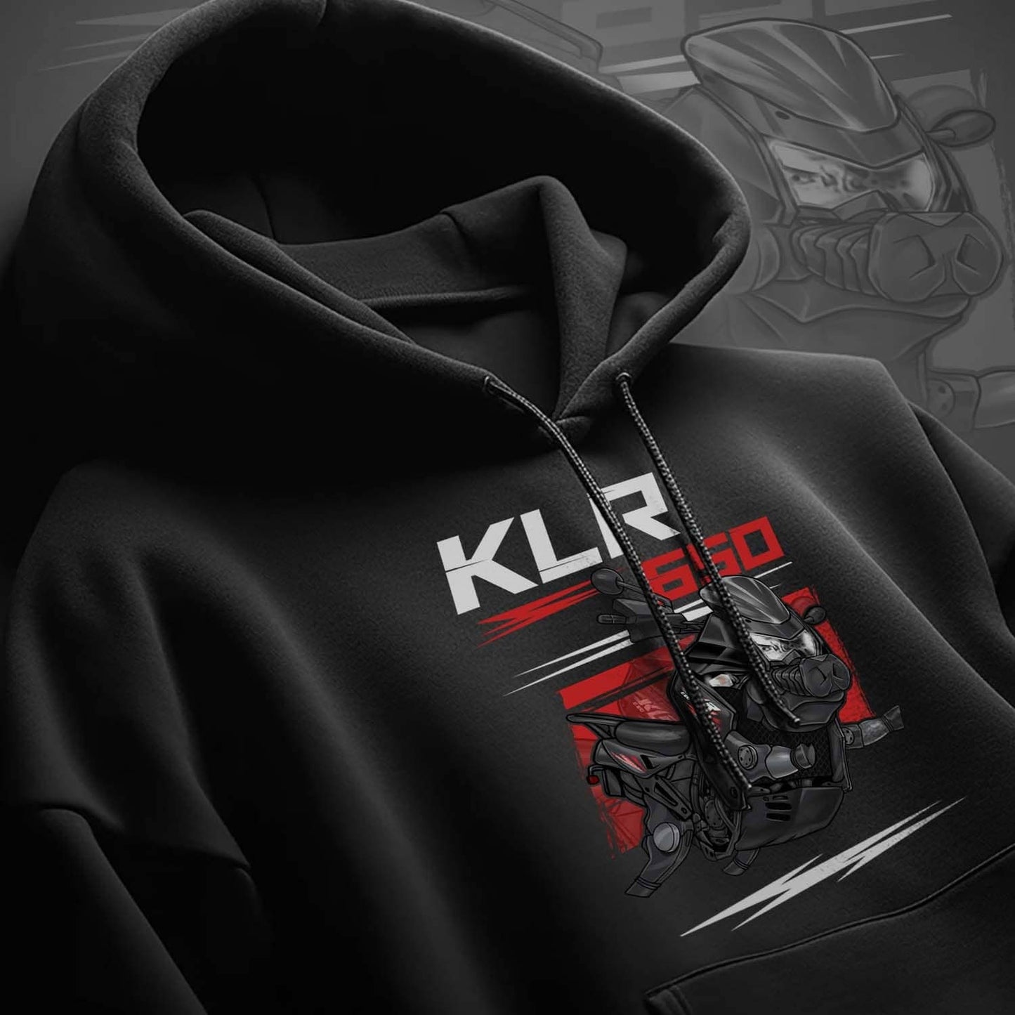 Kawasaki KLR650 2011-14 Inspired Hoodie - Motorcycle Sweatshirt for Riders