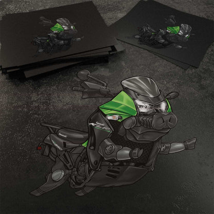Kawasaki KLR650 2011-14 Inspired Stickers - Set of 3 Motorcycle Decals for Riders