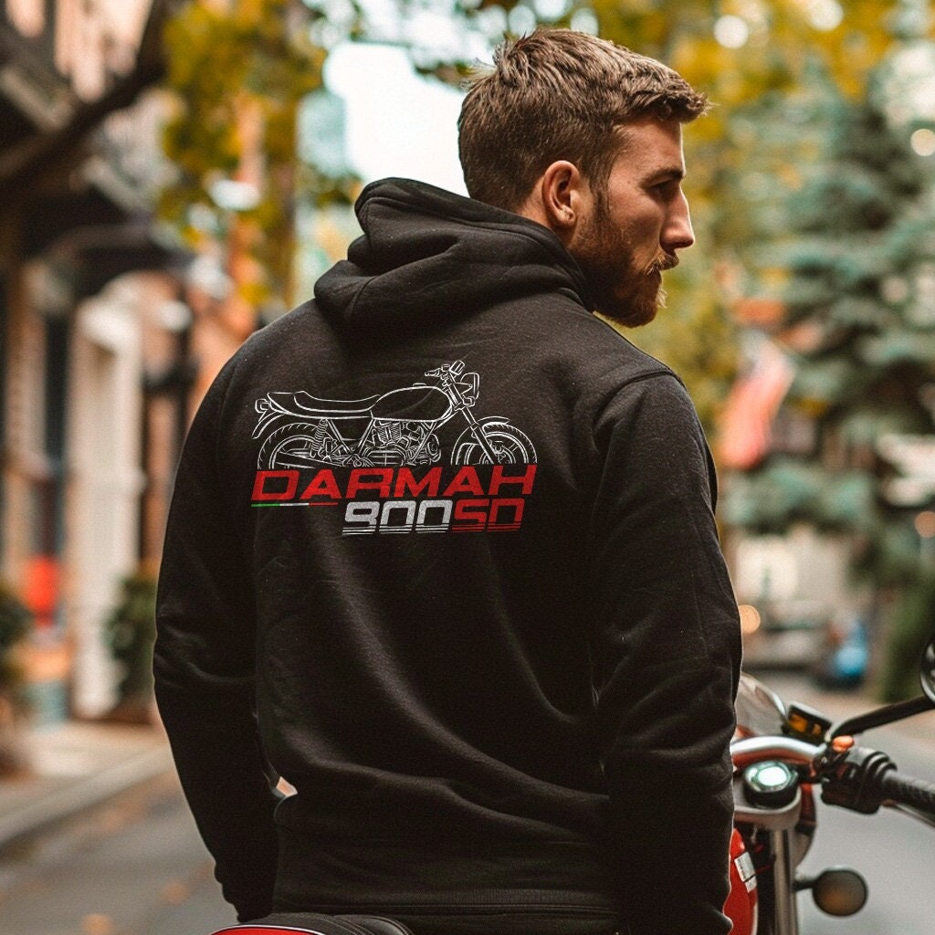 Ducati 900 SD Darmah Inspired Hoodie - Motorcycle Sweatshirt for Riders