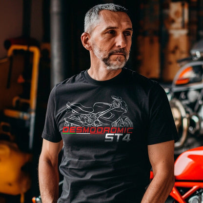 Ducati ST4 Inspired T-Shirt - Motorcycle Tee Shirt for Riders
