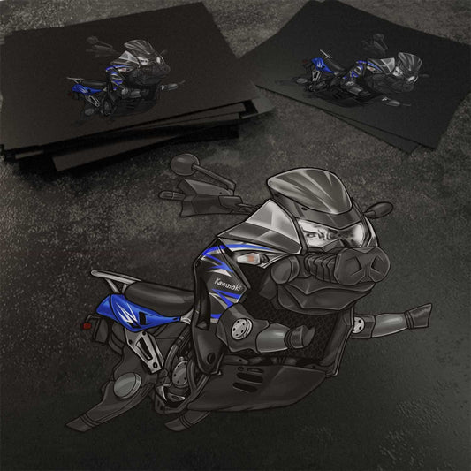 Kawasaki KLR650 2008-10 Inspired Stickers - Set of 3 Motorcycle Decals for Riders
