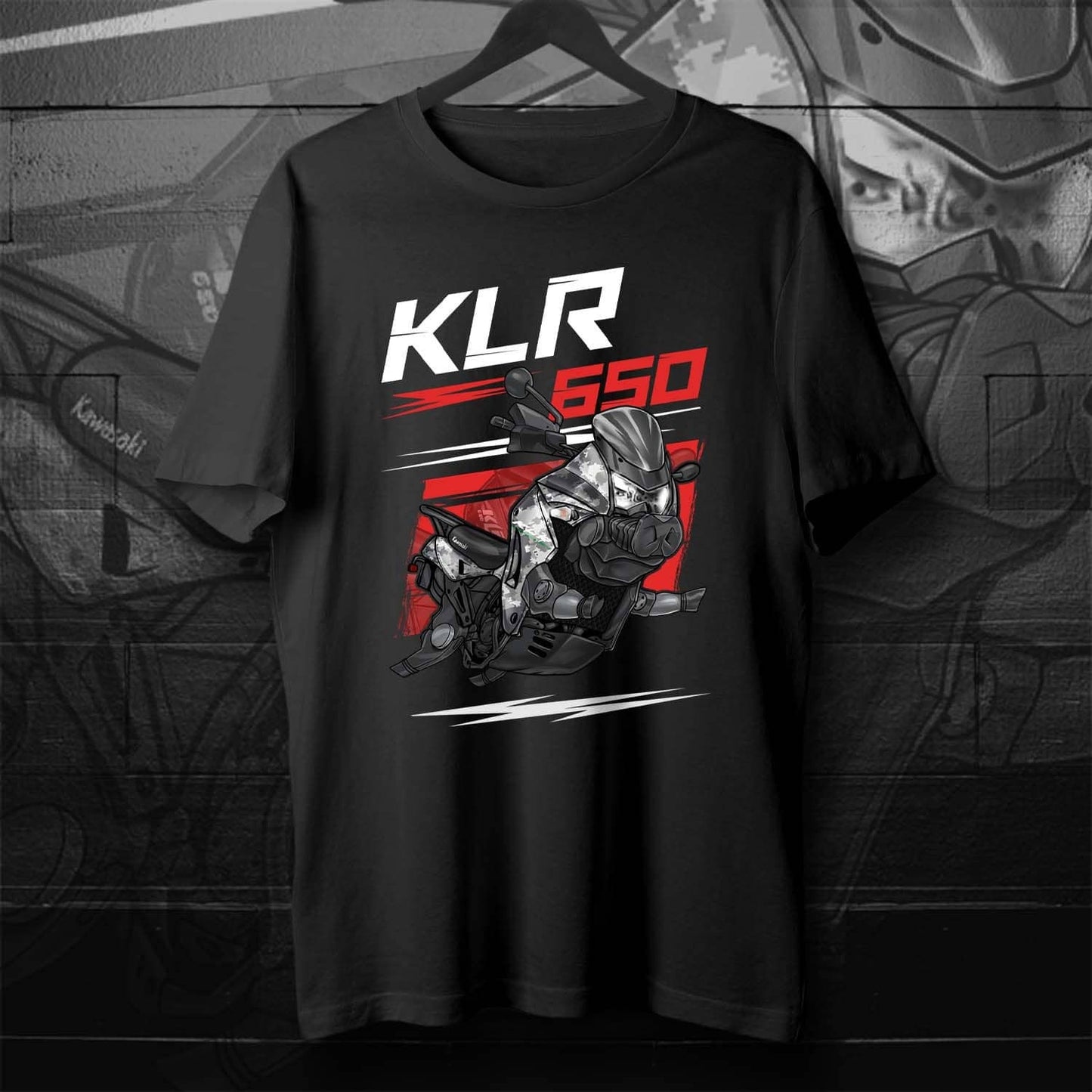 Kawasaki KLR650 2015-18 Inspired T-Shirt - Motorcycle Tee Shirt for Riders