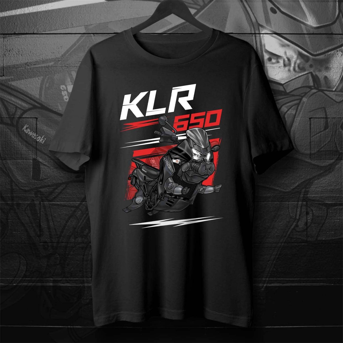 Kawasaki KLR650 2015-18 Inspired T-Shirt - Motorcycle Tee Shirt for Riders