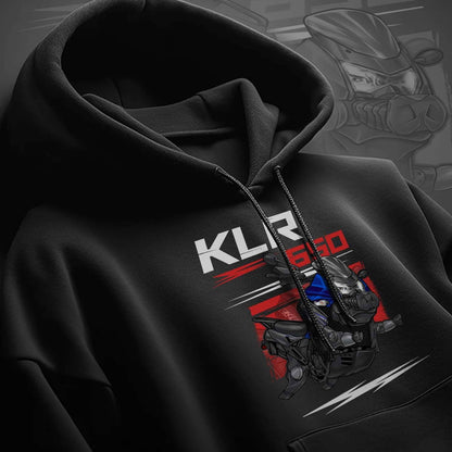 Kawasaki KLR650 2008-10 Inspired Hoodie - Motorcycle Sweatshirt for Riders