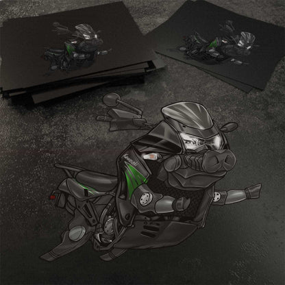 Kawasaki KLR650 2008-10 Inspired Stickers - Set of 3 Motorcycle Decals for Riders