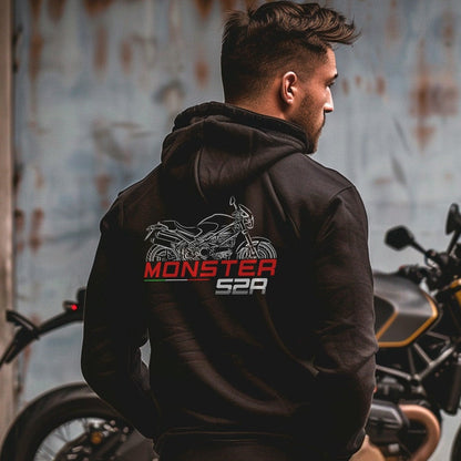 Ducati Monster S2R Inspired Hoodie - Motorcycle Sweatshirt for Riders