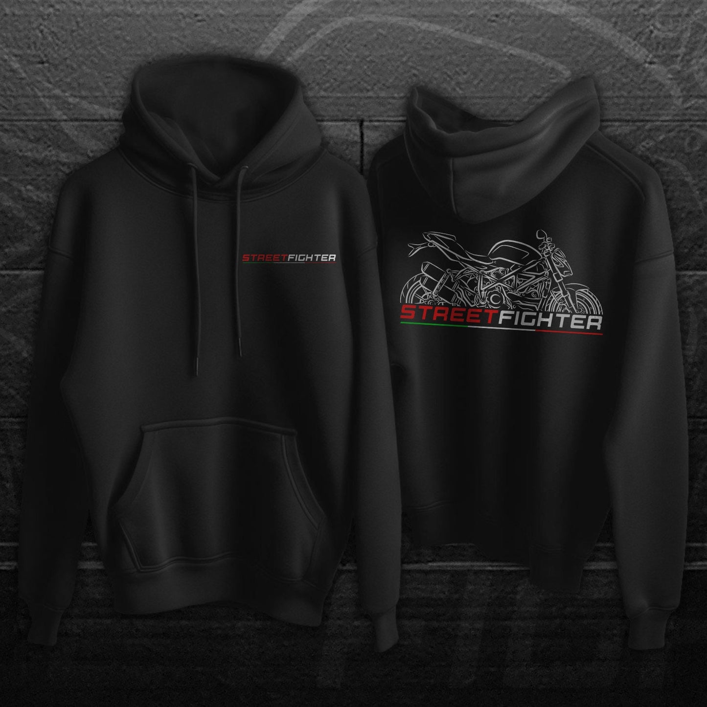 Ducati Streetfighter Inspired Hoodie - Motorcycle Sweatshirt for Riders