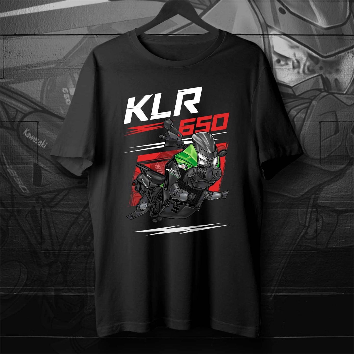 Kawasaki KLR650 2011-14 Inspired T-Shirt - Motorcycle Tee Shirt for Riders