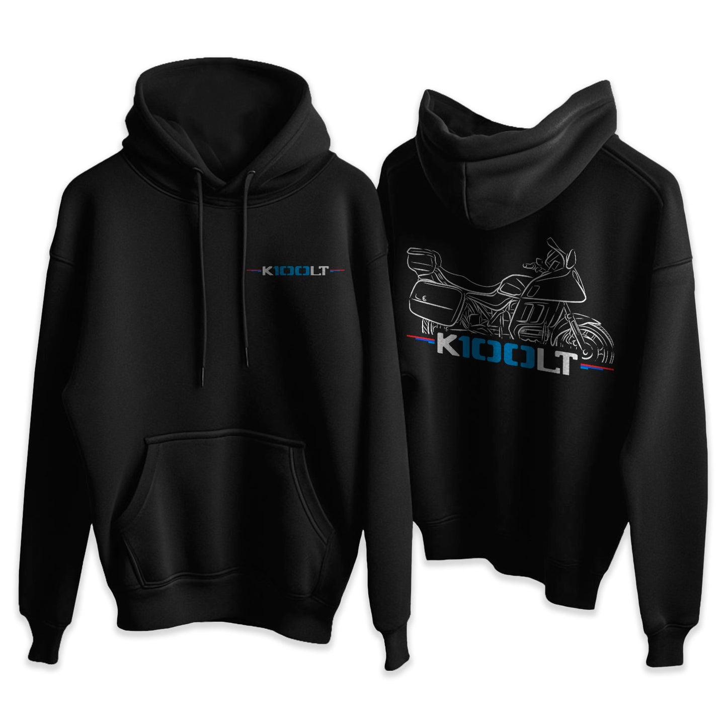 BMW K100 LT Hoodie - Motorcycle Sweatshirt for Motorrad Riders