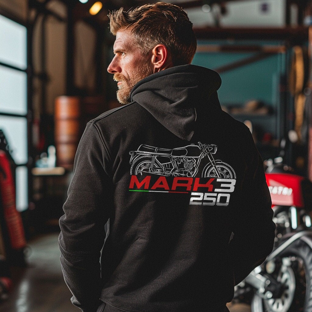 Ducati 250 Mark 3 Inspired Hoodie - Motorcycle Sweatshirt for Riders