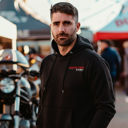 Ducati Monster 1000 Inspired Hoodie - Motorcycle Sweatshirt for Riders