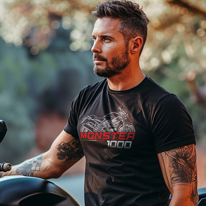 Ducati Monster 1000 Inspired T-Shirt - Motorcycle Tee Shirt for Riders