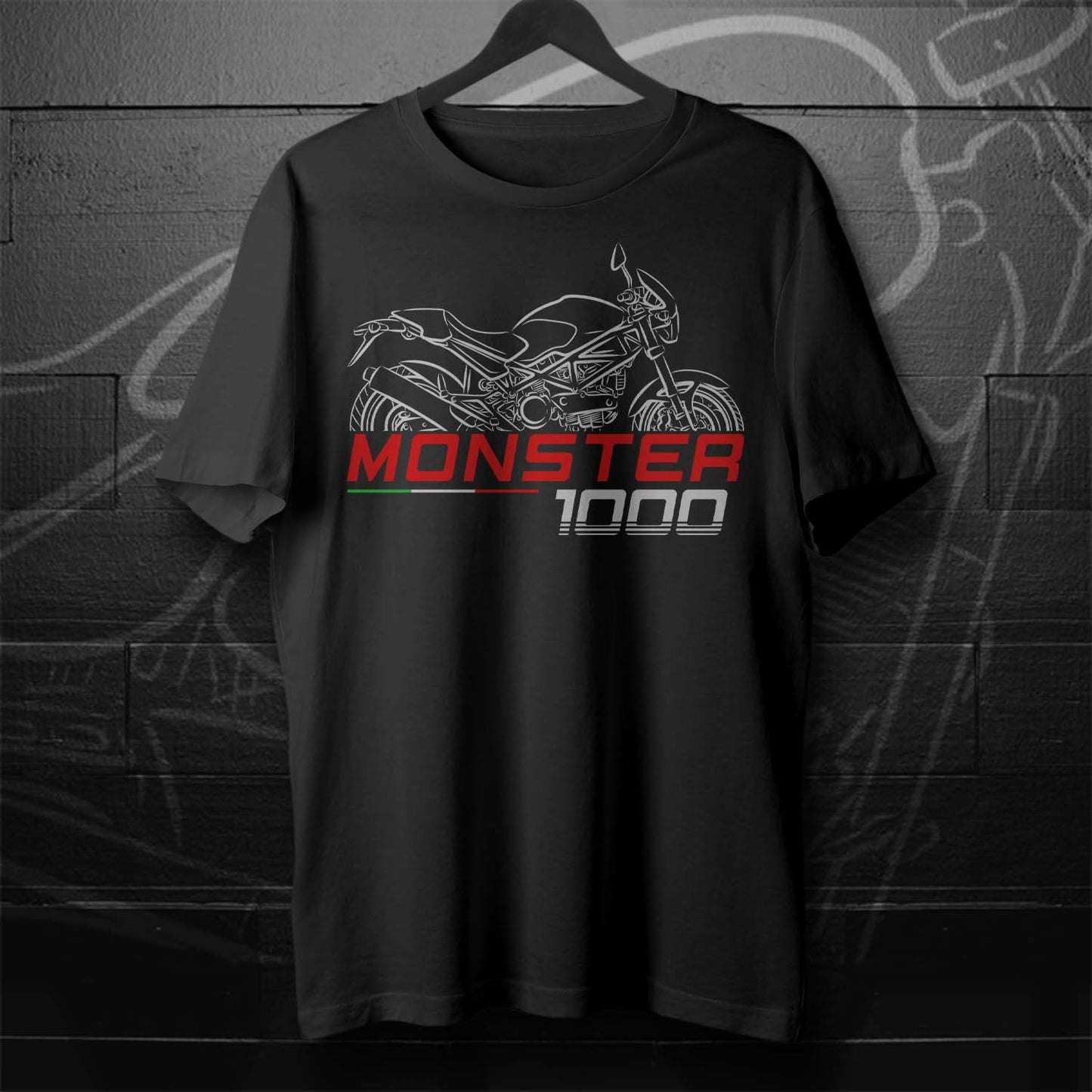 Ducati Monster 1000 Inspired T-Shirt - Motorcycle Tee Shirt for Riders