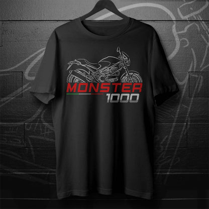 Ducati Monster 1000 Inspired T-Shirt - Motorcycle Tee Shirt for Riders