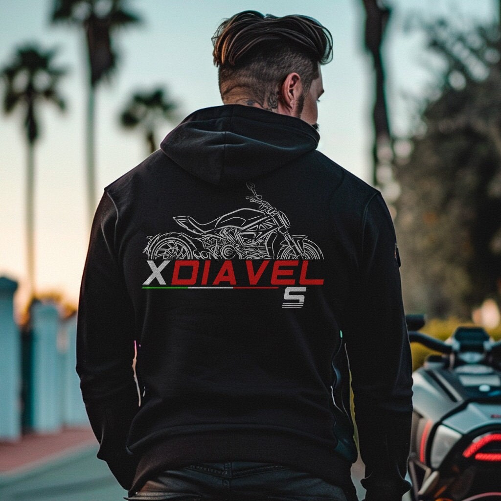 Ducati XDiavel S Inspired Hoodie - Motorcycle Sweatshirt for Riders