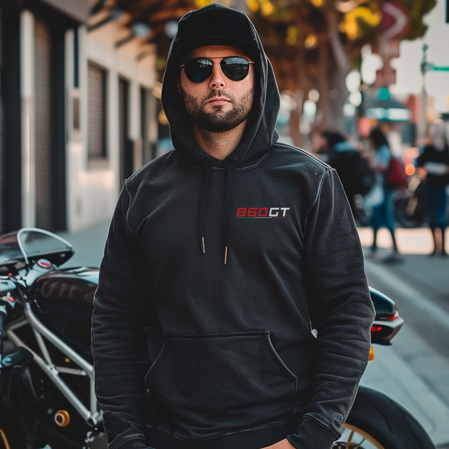 Ducati 860 GT Inspired Hoodie - Motorcycle Sweatshirt for Riders