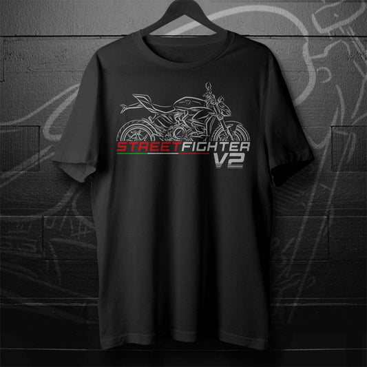 Ducati Streetfighter V2 Inspired T-Shirt - Motorcycle Tee Shirt for Riders