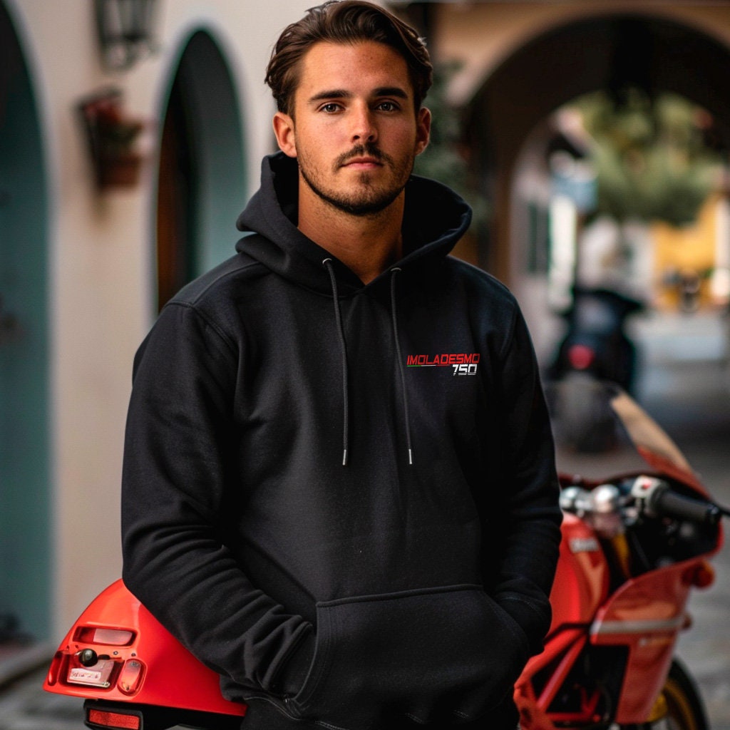 Ducati 750 Imola Desmo Inspired Hoodie - Motorcycle Sweatshirt for Riders