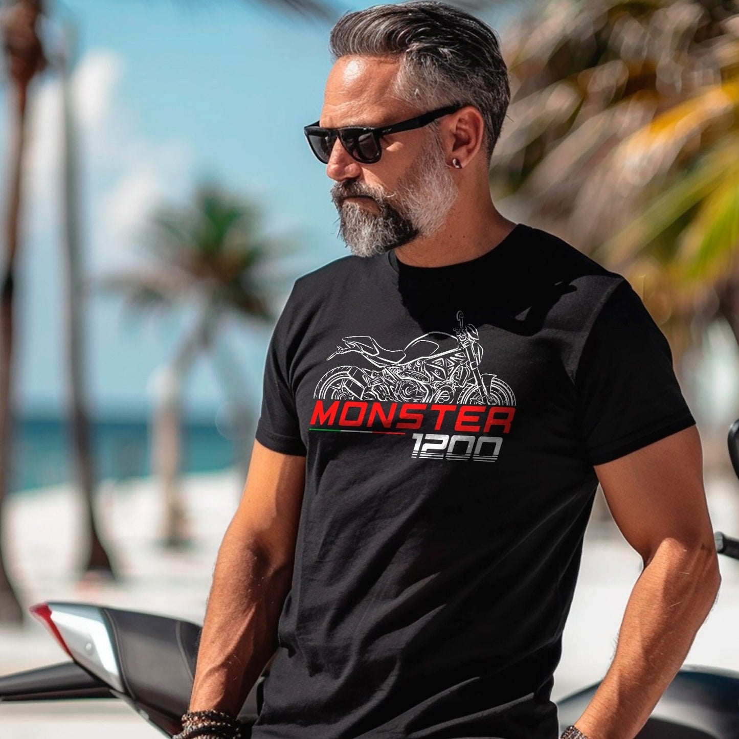 Ducati Monster 1200 Inspired T-Shirt - Motorcycle Tee Shirt for Riders