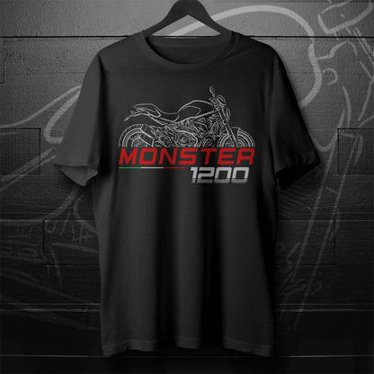 Ducati Monster 1200 Inspired T-Shirt - Motorcycle Tee Shirt for Riders