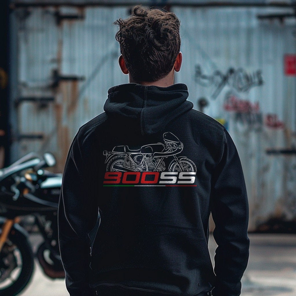 Ducati 900SS Inspired Hoodie - Motorcycle Sweatshirt for Riders