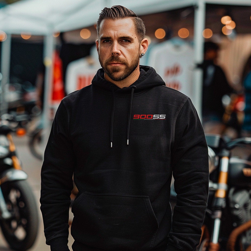 Ducati 900SS Inspired Hoodie - Motorcycle Sweatshirt for Riders