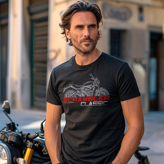 Ducati Scrambler Classic Inspired T-Shirt - Motorcycle Tee Shirt for Riders