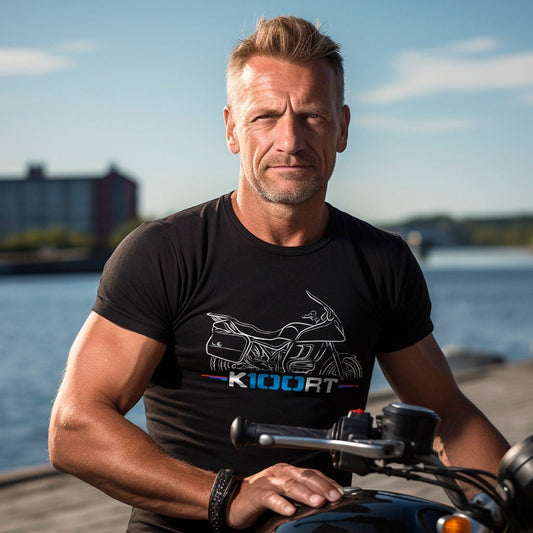 BMW K100 RT T-Shirt - Motorcycle Tee Shirt for Motorrad Riders