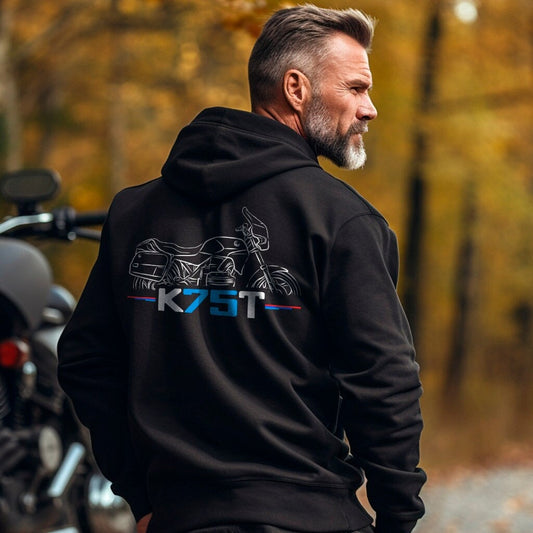 BMW K75T Hoodie - Motorcycle Sweatshirt for Motorrad Riders